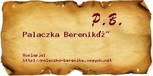 Palaczka Bereniké névjegykártya
